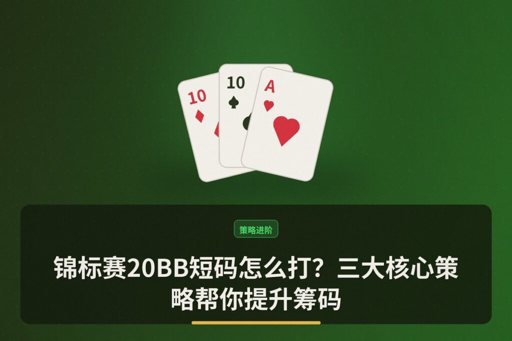20BB短码怎么打 - 锦标赛20BB短码怎么打?三大核心策略帮你提升筹码