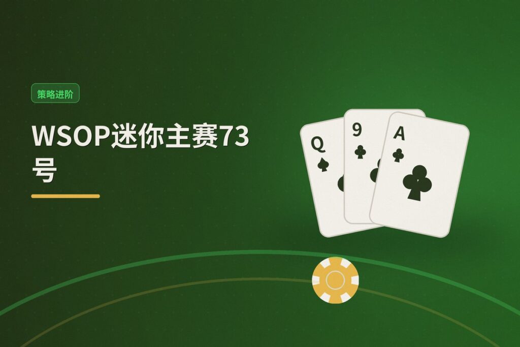 https://www.reddit.com/r/poker/comments/1ugbnxx/wsop_mini_main_event_73_questions/ - WSOP迷你主赛73号:赛制结构解析与参赛策略