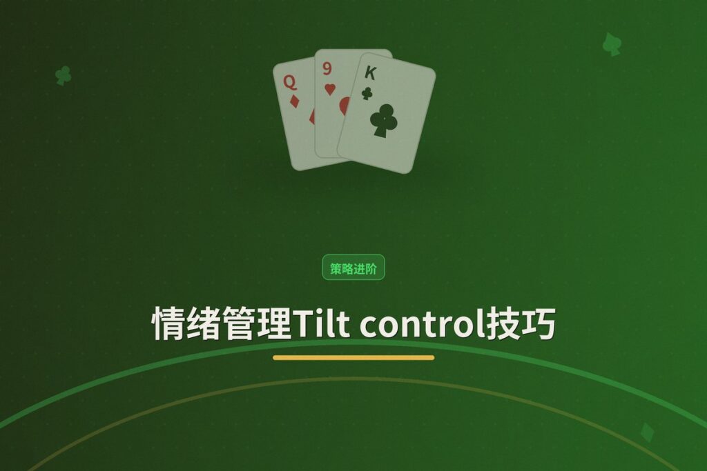 情绪管理Tilt control技巧 - 情绪管理Tilt control技巧：职业牌手如何应对上头时刻
