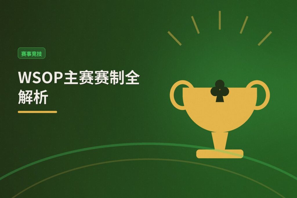 WSOP主赛赛制介绍 - WSOP主赛赛制全解析:从买入到Day7的晋级之路